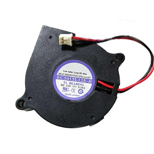 EVERCOOL EC5015L12E-B 50x50x15mm DC12V 0.10A 2Wire Cooling Fan