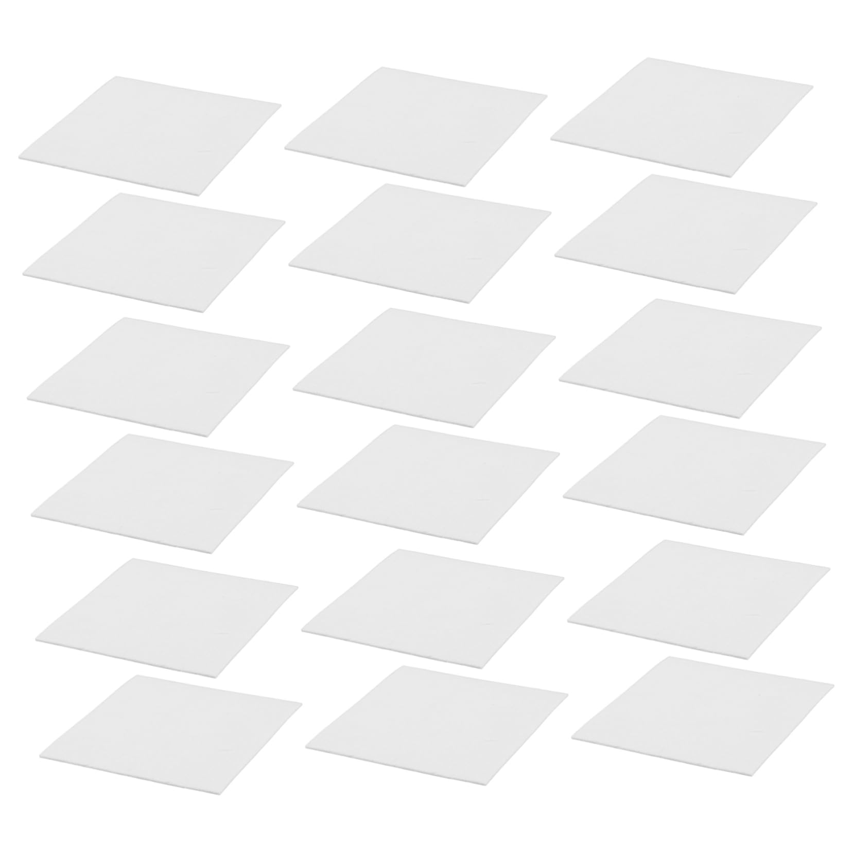 OSALADI 40pcs Kiln Fiber Paper: 2mm Thick Microwave-Safe Insulation Sheet for Glass Fusing Metal Clay Projects - Heatproof Furnace Gasket Material