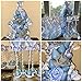 Finduat 25 Pieces Blue Elephant Cupcake Toppers for It Is A Boy Baby Shower Decorations Supplies, Baby Boy Birthday Party Supplies
