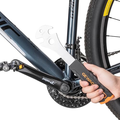 Bike Bicycle Pedal Wrench - Bicycle Pedal Removal Tool With Extra Long Handle-Pedal Spanner Double Wrench For Mountain Road Bike