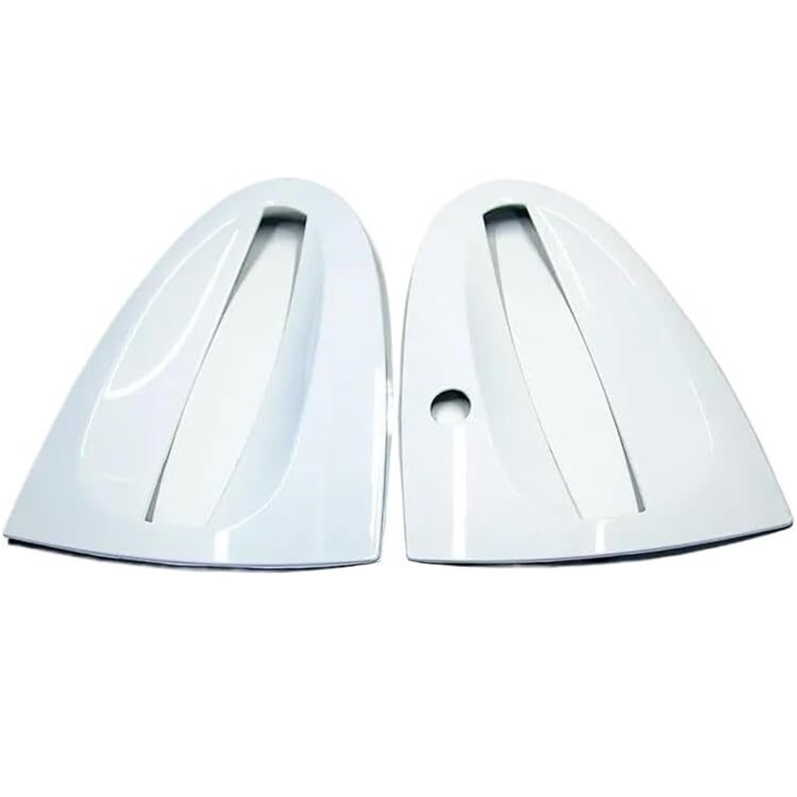 Glymzoi Car Exterior Door Handles Car Exterior Door Handle Handles Bowl Decoration Cover Colorful Stickers for smart 451(White)