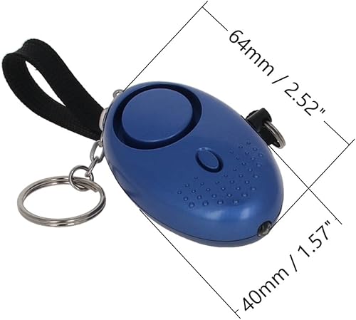 Miniatura 3 de 2 llaveros de alarma personal de sonido seguro de 120 dB, alarma de seguridad personal con luces LED, llavero de alarma de seguridad de emergencia