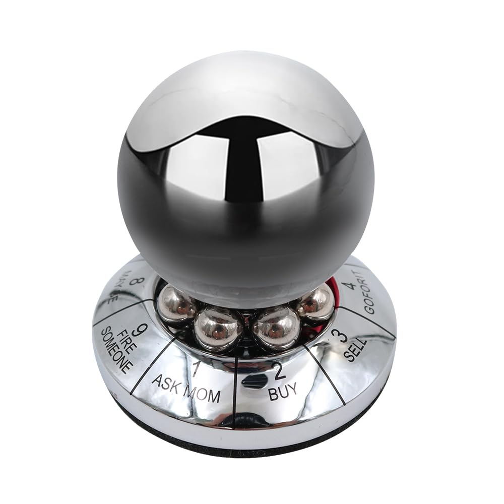 Decision Maker Metallkugel, Prophezeiung Schicksal Entscheidungskugel Büro Finger Spinner Anti-Stress Dekompressionskugel Destop Dekoration Geburtstagsgeschenk