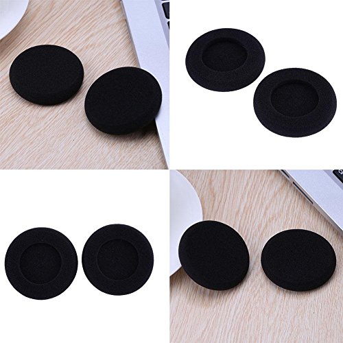 Image of Black Soft Ear Cushion Pads for Sennheniser PX100 Koss Porta Pro Headphones 5 Pair