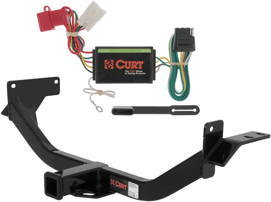 CURT Class 3 Trailer Hitch Bundle with Wiring for 2006-2011 Mitsubishi Endeavor - 13113 & 56039