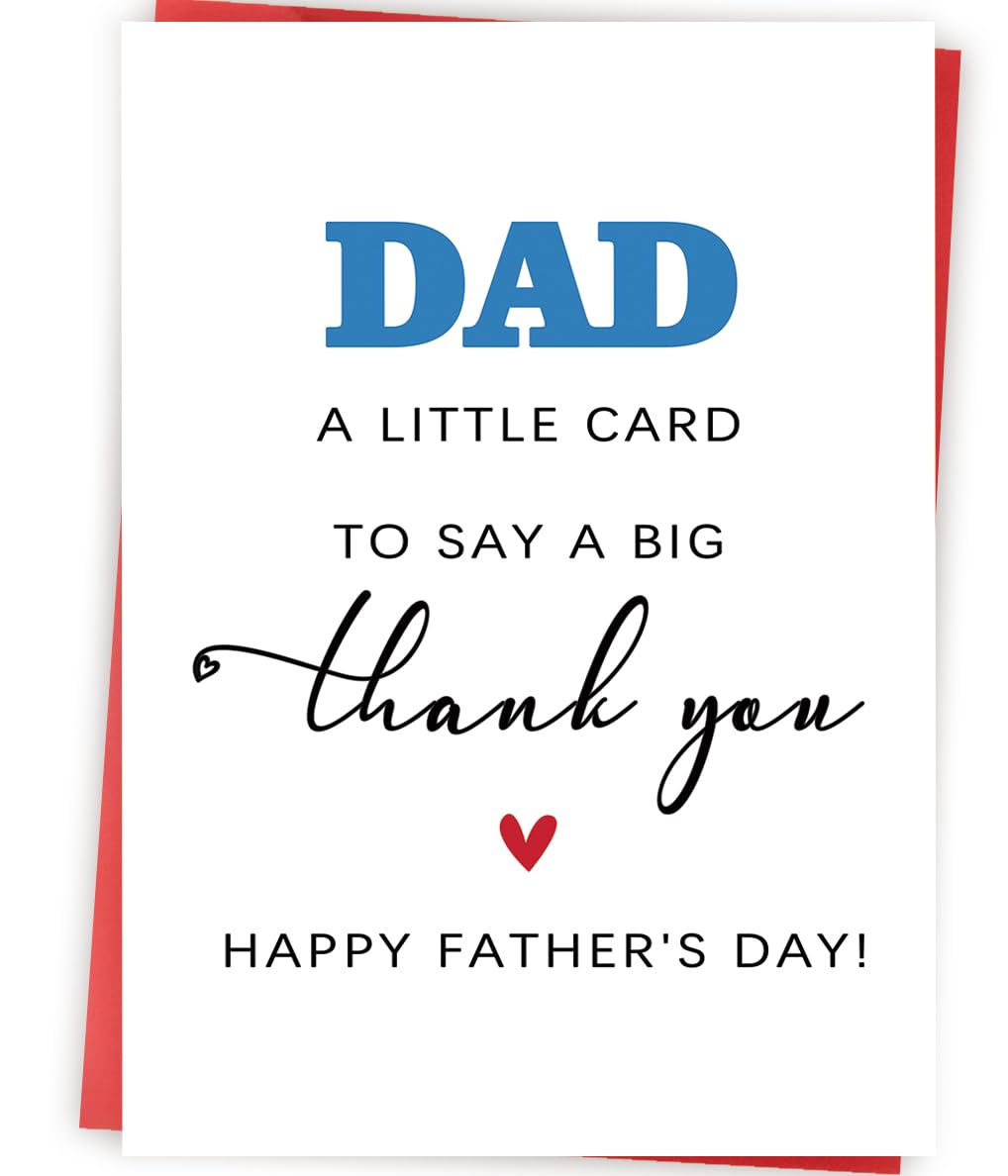 Zyulin Funny Father‘s Day Gifts for Men, Happy Father Day Gifts from Daughter Son Wife,Thank You Card for Dad Husband On Father Day
