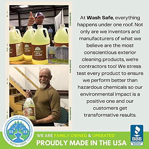 Wash Safe™ Spray And Clean Composite Deck Cleaner, 1 Gal. | Remove Black Stains | Cleans Up To 1,500 Sq. Ft. | Professional Grade For Deep Set Cleaning #TOP6
