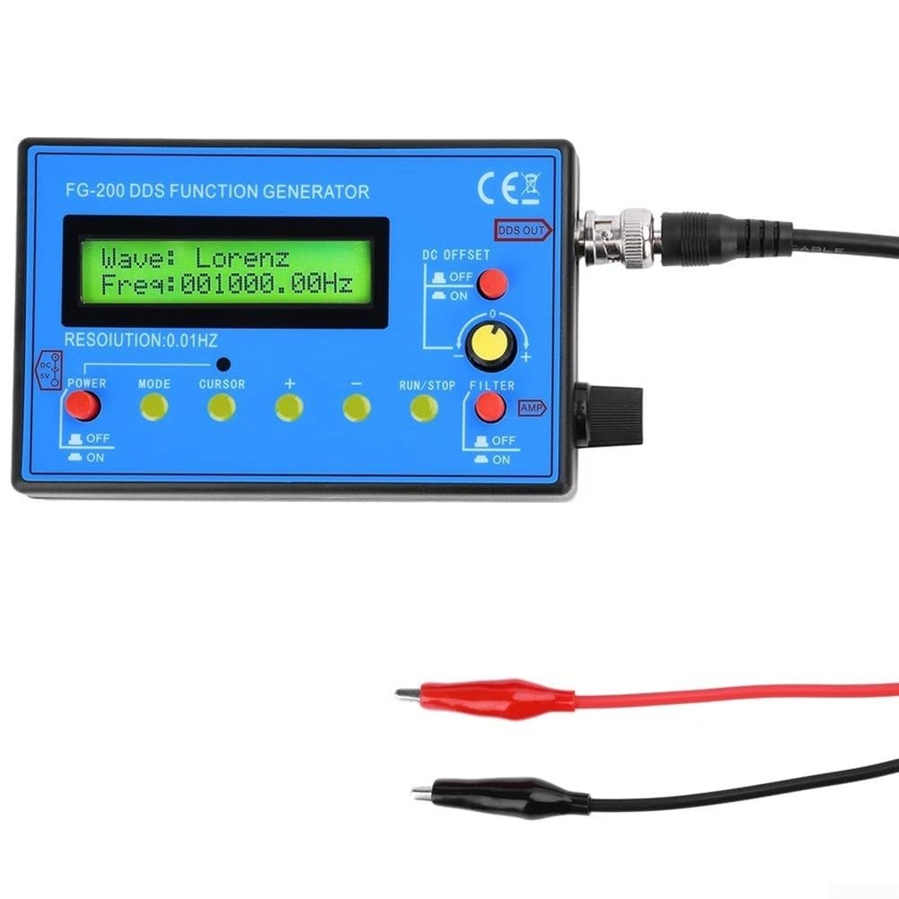 DDS Signalgeneratormodul FG-200 0,01 Hz bis 100 kHz mit 15 Wellenformen für Sinus-Quadrat-Dreieck-Exponential- und Impulsanwendungen