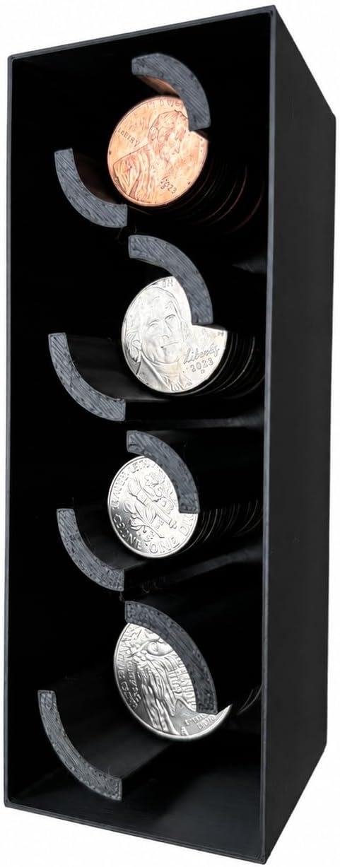 Center Console Coin Organizer Compatible with Ford Focus ST/RS/SE, Third Generation (2013-2018), Black