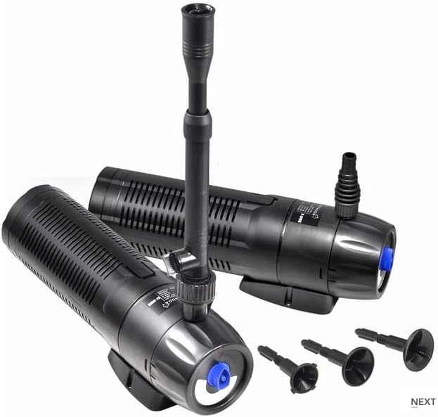 Miniatura 2 de Aquatop Bomba sumergible para estanque de 264 GPH con kit de fuente, luz UV de 13 vatios para agua cristalina, uso de agua dulce y salada, ideal