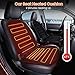 AUDEW Heated Seat Cushion Winter Car Seat Warmer Cover 12V Plug's Into Cigarette Lighter with 3-Way Temperature Controller - Polyester