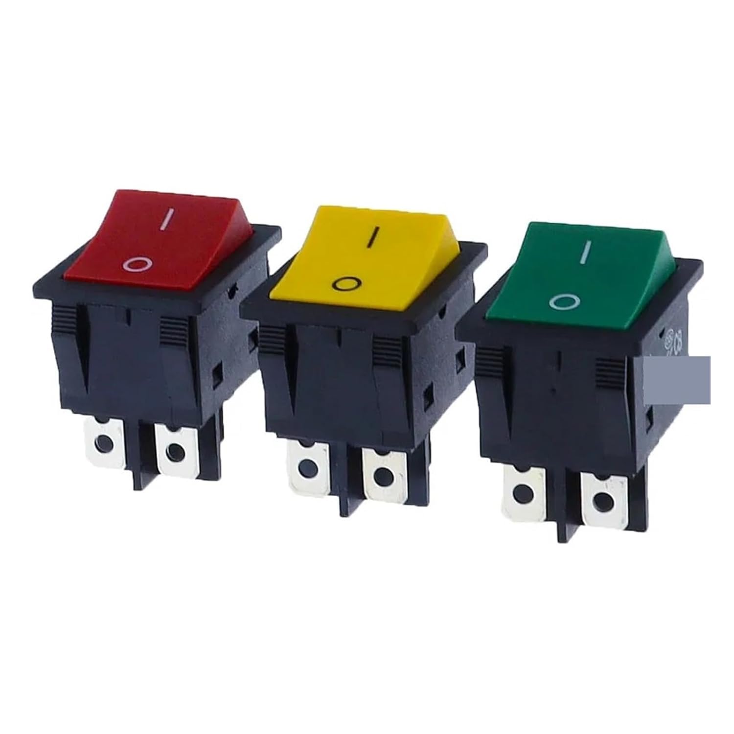 Welding Machine Switch Ship Type high Current 40A 250V AC Furnace Heater Switch 4PIN(Yellow)