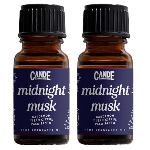 Image of CANDECraftCo Premium Fragrance Oil - Diffuser Oils Fragrances Scented for Home, Candle Soap Making Supplies, Aromatherapy Blends for House (0.34 Fl Oz) (2-Pack, Midnight Musk)