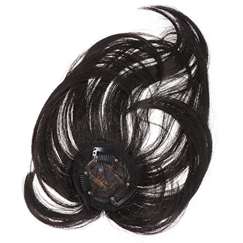 Lurrose Clipe No Ar Franja Cabelo Humano Clipe No Cabelo Franja Plana Uma Peça Em Franja Extensões d