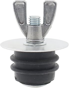 Mechanical Test Plug,TTZEZE Rubber Sewer Cleanout Cap,Sturdy Expansion Pipe Plug,Practical Sewer Pipe Plug,Sewer Cleanout Cover with Galvanized Screw and Wing Nut for Sink Pools 1-1/2 Inch