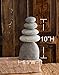 Natural River Stone Quintuple Cairn, Rock Cairns, 5 Stacked Stones, Zen Garden, Balanced Rocks, Decorative Accents, Bohemian Design, Unique Gifts, Office, Living Room, Lawn, Yard, Porch, Patio Decor