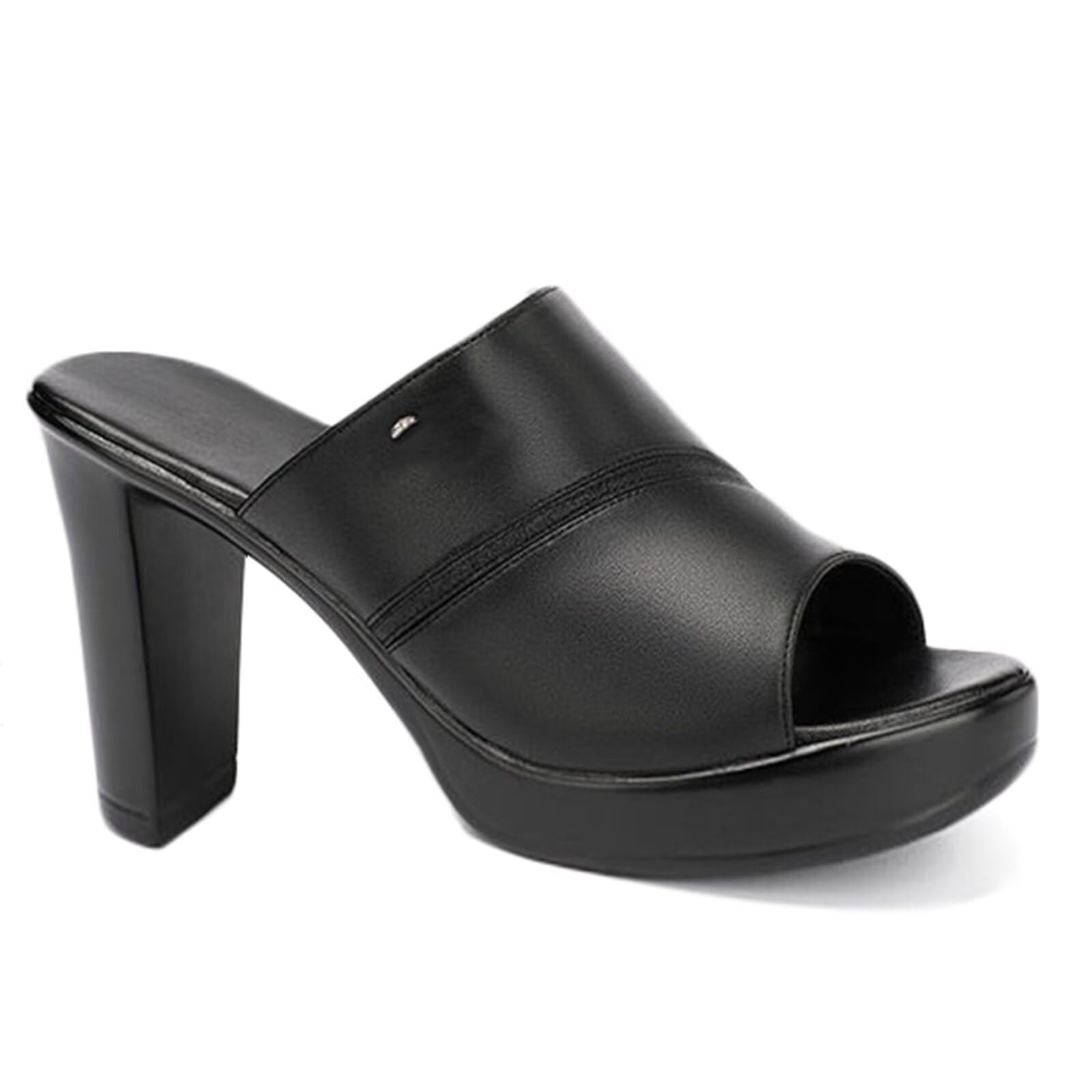 HNVAVQ Mules con Plateau Donna Sandali Estivi Tacco Largo Comodo Scarpe da Ufficio Cerimonia Elegante 8cm/10cm