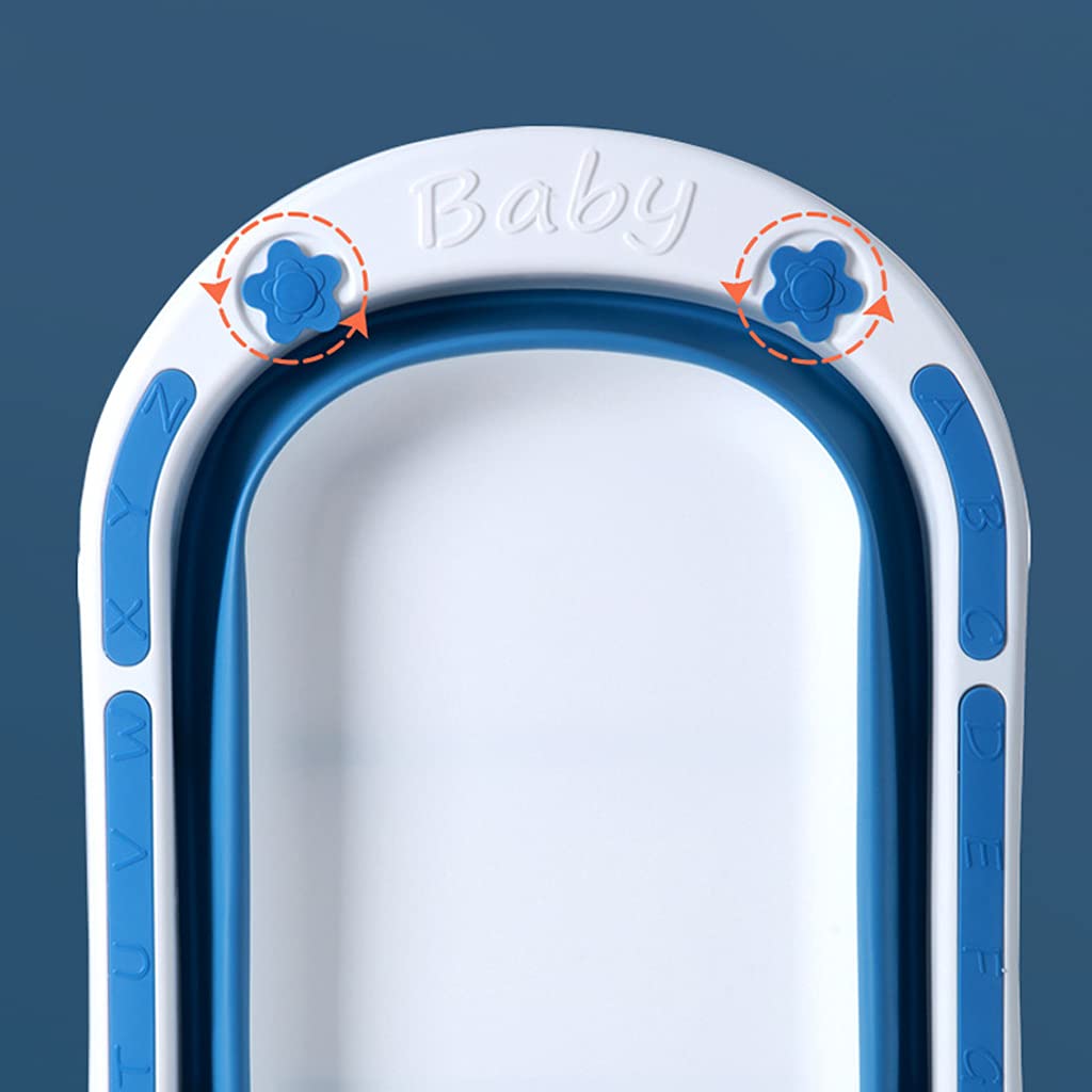 Tragbarer Baby-Badeeimer Faltbare Freistehende Badewanne Zum Einweichen TPE+Pp-Material Verbindet Sich Nahtlos Badewannen Mit Schriftzug A