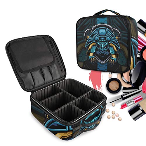Organisateur de maquillage tortue mécanique pour le voyage des femmes