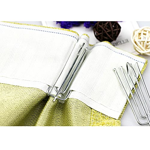 WYAN 20 Pack Metal Curtain Hooks, Drapery Curtains Hanging Rings, Shower Curtain Rings - Image 4
