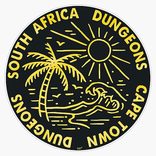 Pack of 4-3 Inch - Dungeons Surfing Cape Town Surf South Africa Big Waves Surfer Sticker - Vinyl Decal for Cars, Trucks, Windows, Laptops, Notebooks, Tumblers, Lockers, Skateboards, Water Bottles