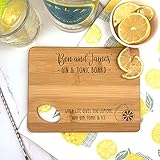 eBuyGB Personalised Wooden Gin & Tonic Chopping Board