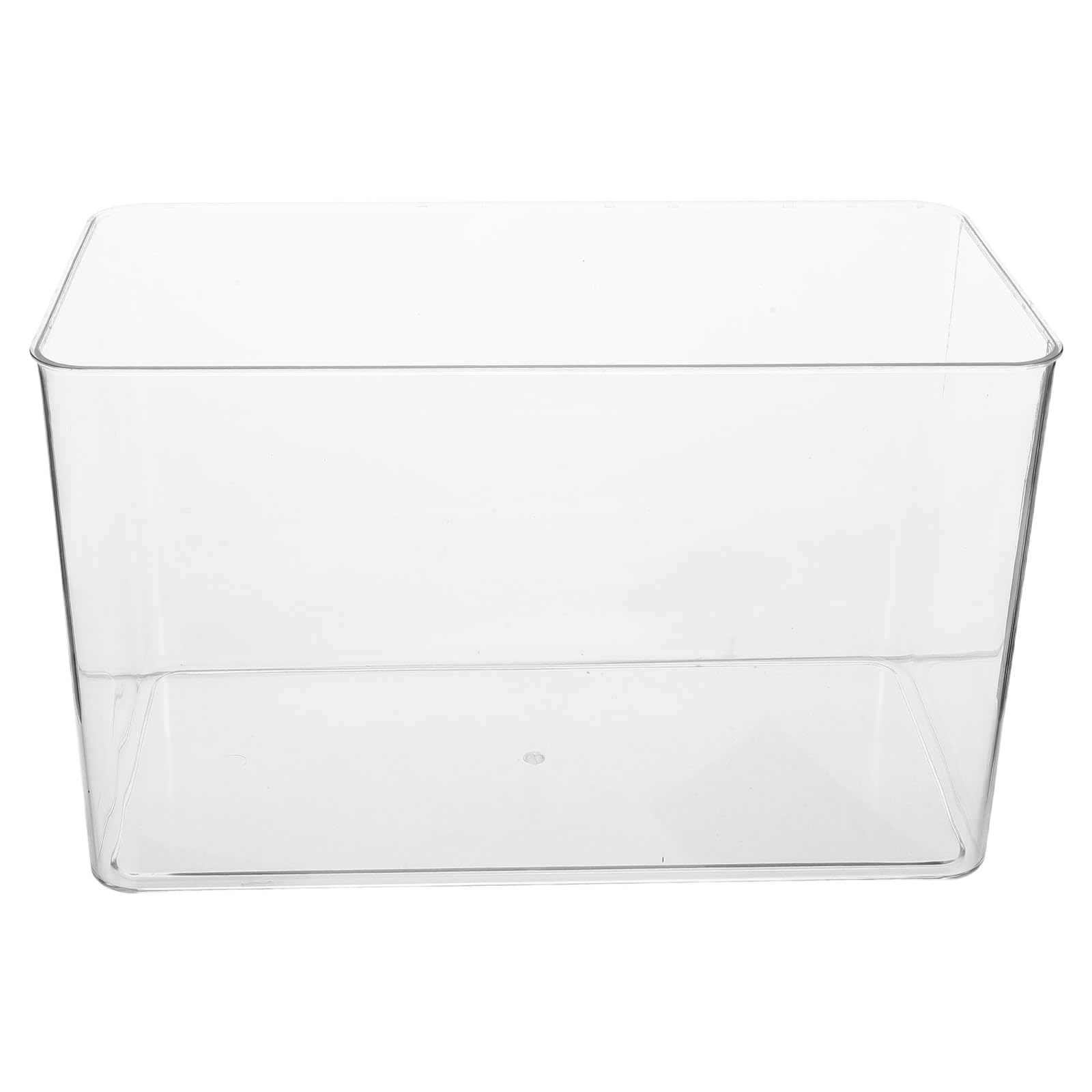 ifundom Mini Acuario de Sobremesa Transparente de Plástico para Tortugas y Peces Dorados Pecera Pequeña de 1179 X 715 X 589 Pulgadas Decoración Ecológica y Terrario Portátil para
