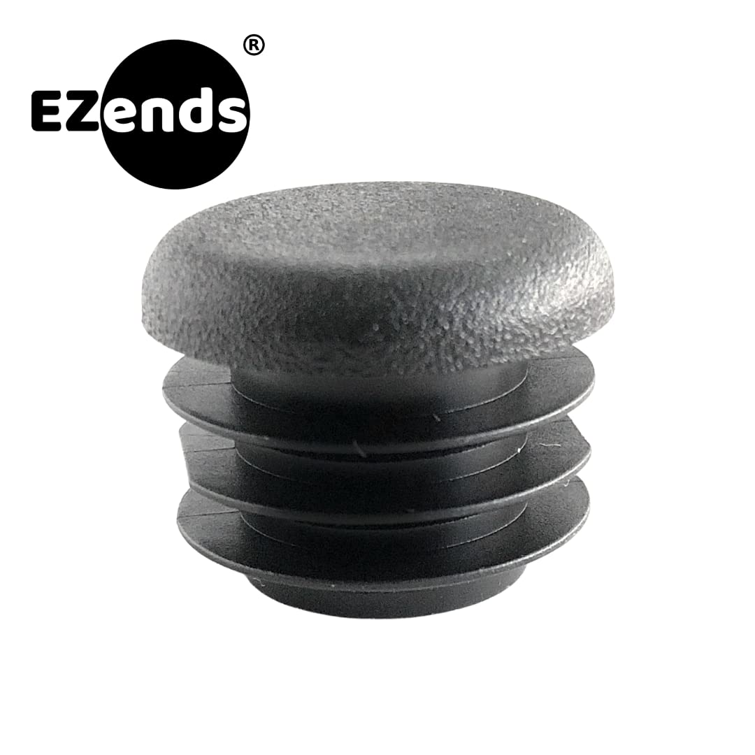 Tapón redondo de plástico de 3/4 pulgadas/tapón de tubo negro/utilizado con calibre 14 - 20 Grosor de la pared del tubo/deslizamiento duradero de la silla/proporciona protección en el suelo