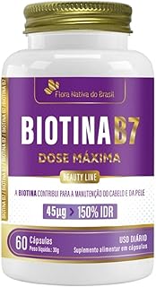 Biotina (vitamina B7) 60 cápsulas - Flora Nativa