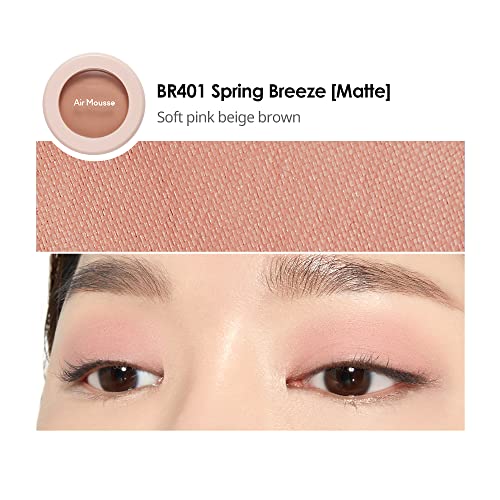 Etude Air Mousse Eyes (#Br401 Spring Breeze)(21Ad) | Mousse-Like Matte With A Light, Powdery Finish Eyeshadow | K-Beauty #TOP2