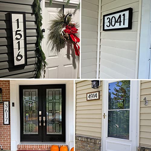 5" House Numbers For Outside - Black Modern House Number Zinc Alloy Metal Address Numbers For House (Number 1) #TOP2
