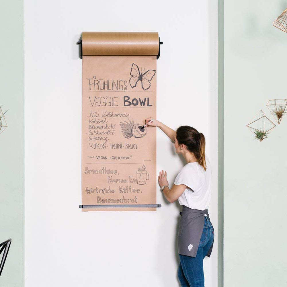 Buy BKDUXY Wall ed Kraft Paper Roll Holder/Dispenser with Cutter Bar