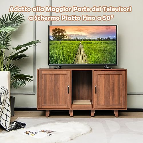 COSTWAY Mobile per Lettiera per Gatti 120 x 52 x