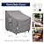 BOLTLINK Patio Chair Covers Waterproof, Heavy Duty Outdoor Furniture Covers Fits up to 31.5W x 33.5D x 36H inches -2 Pack Grey