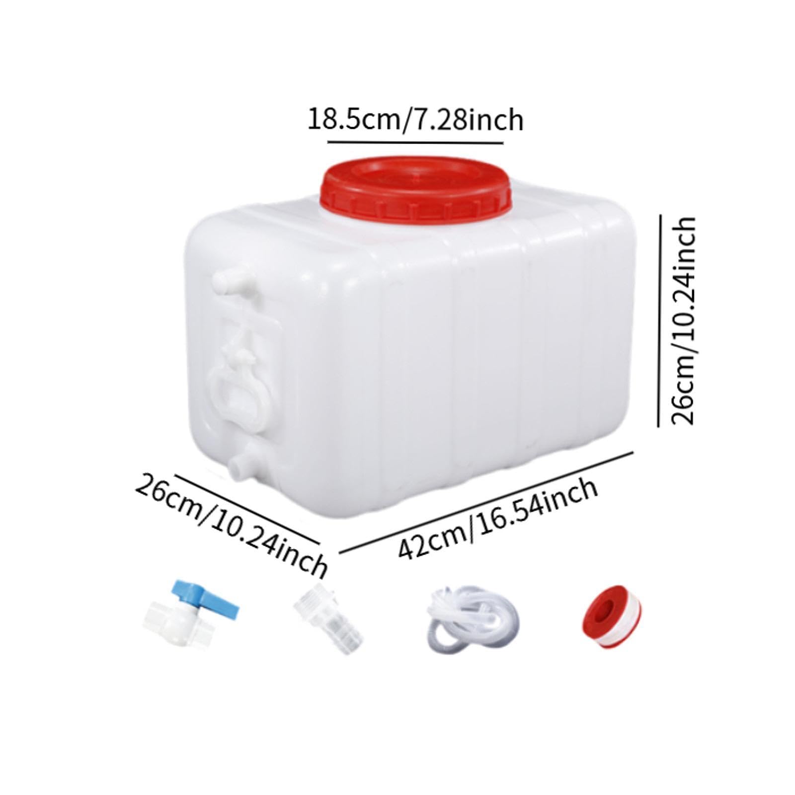 Menolana Water Container Set Camping Jug Large Capacity No Leakage Portable Water Bucket for Emergency Travel Driving Survival Outdoor, 25L