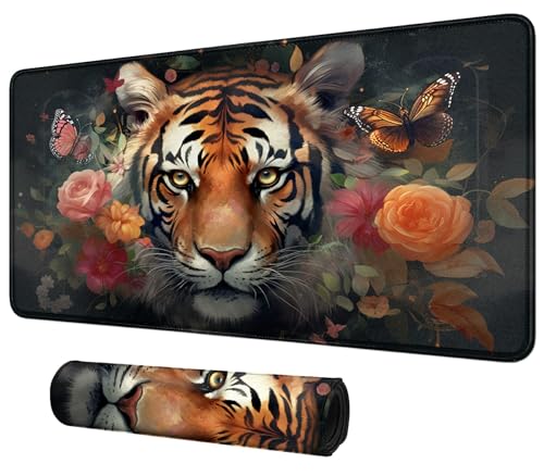 Image of Card Mat for MTG & TCG Playmat,Tiger Flowers