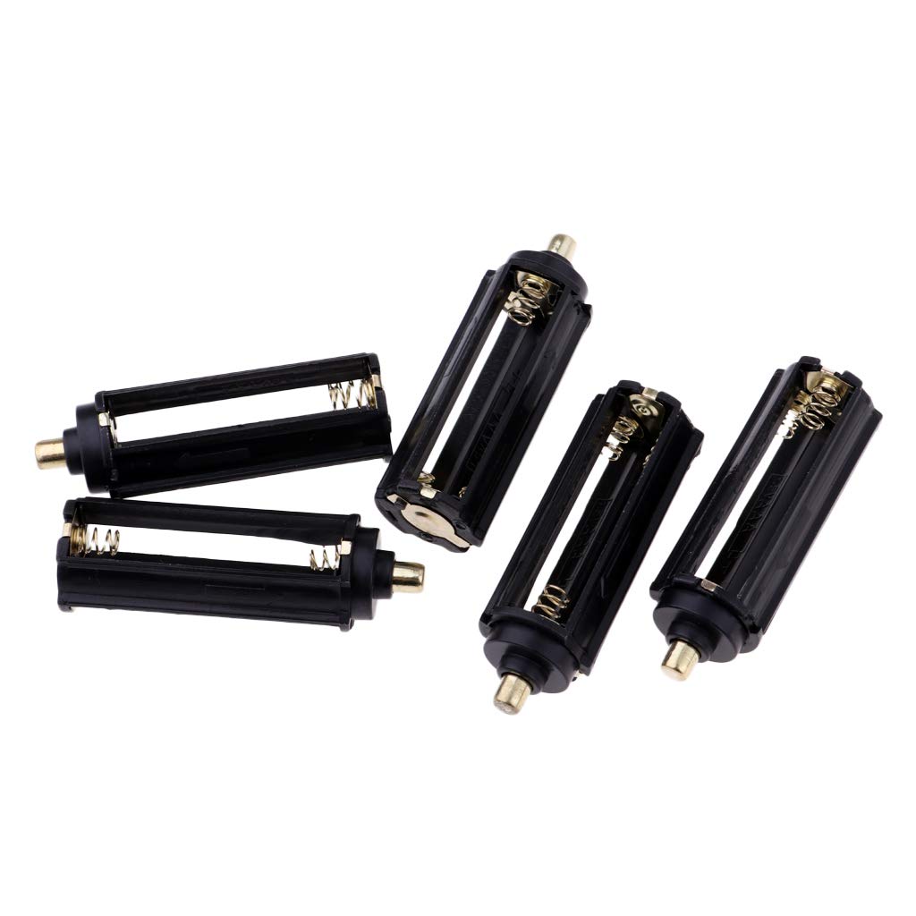 Baosity 5pcs Battery Holder Case Box for Flashlight