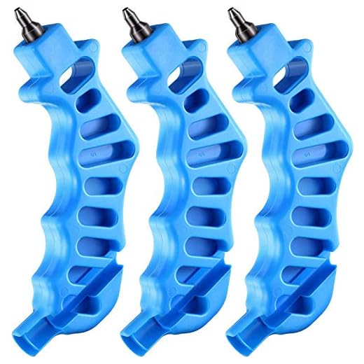 Mudder 3 Pieces 2-in-1 Drip Irrigation Hole Punch Tool Drip Tube Hole Punch Fitting Insertion Tools for 1/4 Inch Fitting Emitter Insertion Drip Sprinkler Systems