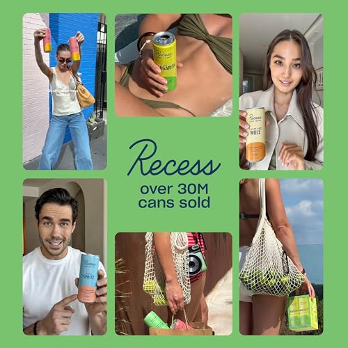 Image of Recess Zero Proof Non-Alcoholic Lime Margarita Mocktail, 12 Pack