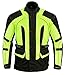 Produktbild Texpeed Motorradjacke herren mit protektoren - Motorrad Biker Wasserdicht Jacke Mit Rüstung (EN 1621-1) Höhe Sichtbarkeit - Hi Vis Gelb Schwarz - XL