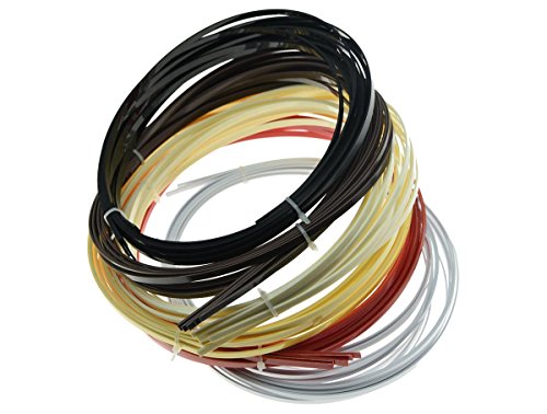 Kaish 5Pcs Black Acoustic Classical Guitar Binding Purfling Strips Abs Binding Strip 1650X5X1.5Mm #TOP3