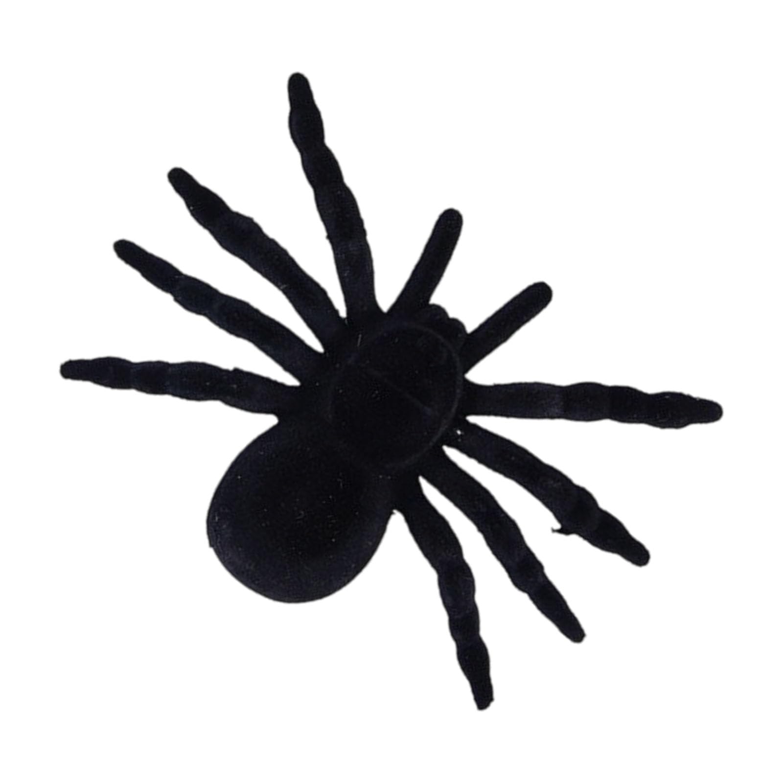 Tsophreniq Halloween Fake Spiders 2/1 Pack Soft Flocking Decorations Horror Party Accessories for Scary Atmospheres Creation Eerie Party Supplies
