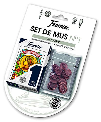 Fournier- Set Blister Baraja de Cartas Española y Amarracos con