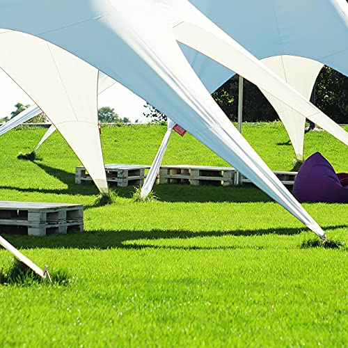 Piquetas para camping Relaxdays de acero dorado para fijar carpas familiares en suelo duro 4