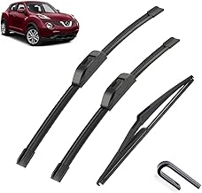 Calidad OEM 3 escobillas limpiaparabrisas delanteras y traseras para Nissan Juke F15 2011-2019 22 "14" 12 "Se adapta a los brazos del limpiaparabrisas que tienen forma de U. Ajuste perfecto para parab