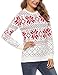 Aibrou Jersey Navideño Mujer, Suéter de Navidad Mujer Punto Ciervo Copo de...