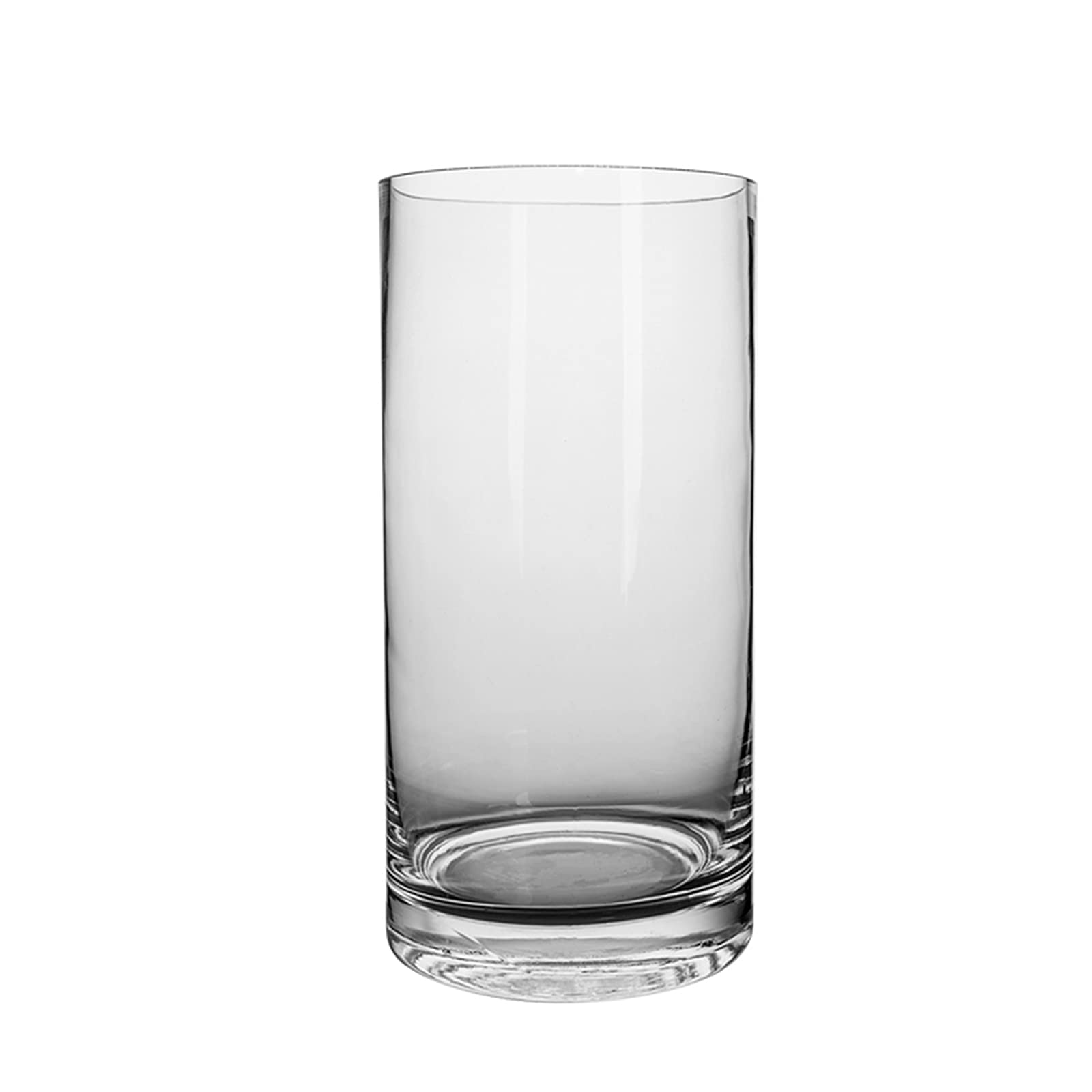 asdchZen Indoor Gardening Clear Glass Vase, Cylindrical Flower Hydroponic Vase Rose Flower Lily Decorative Vase,15 * 40CM