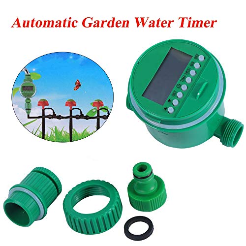 Automatic Irrigation Timer, Single Outlet Hose Faucet Timer Digital Lcd Electronic Home Water Timer Outdoor Waterproof Garden Irrigation Controller Programs #TOP1