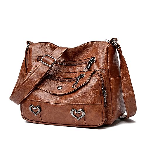 Vllcsla Bolso Bandolera Mujer de Cuero Impermeable...