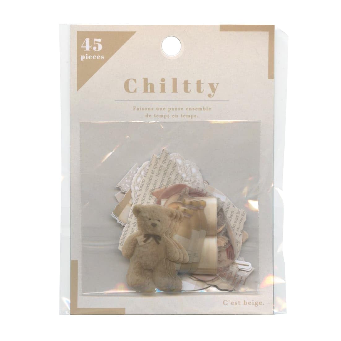 Amazon.co.jp: クーリア チルティフレークシール ベージュ : 文房具